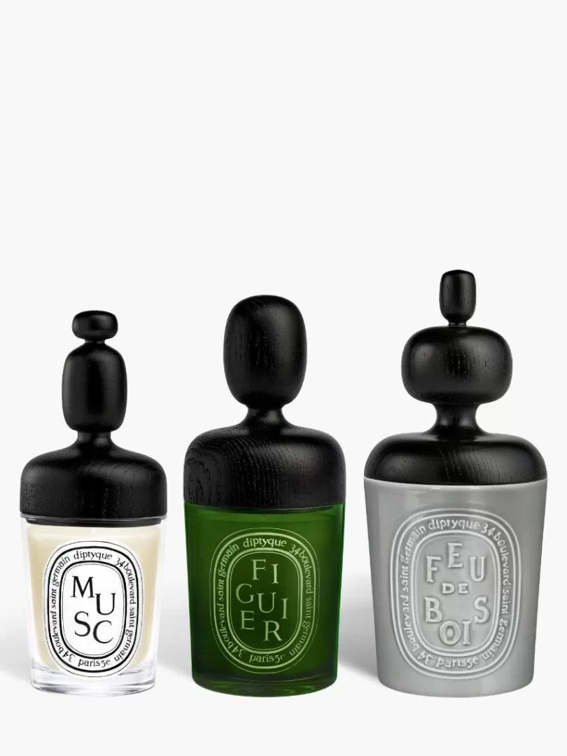 Diptyque Black Volute lid For medium candle- Accessories | See All