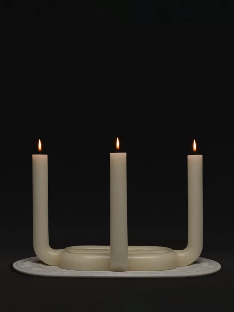 Diptyque 34 boulevard Saint Germain Scented wax centerpiece- Taper Candles | See All