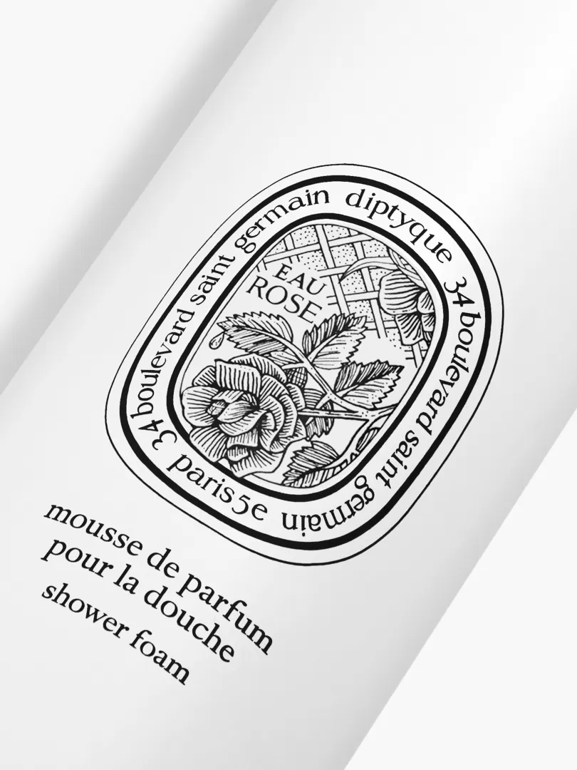 Diptyque Eau Rose Scented shower foam- See All | See All