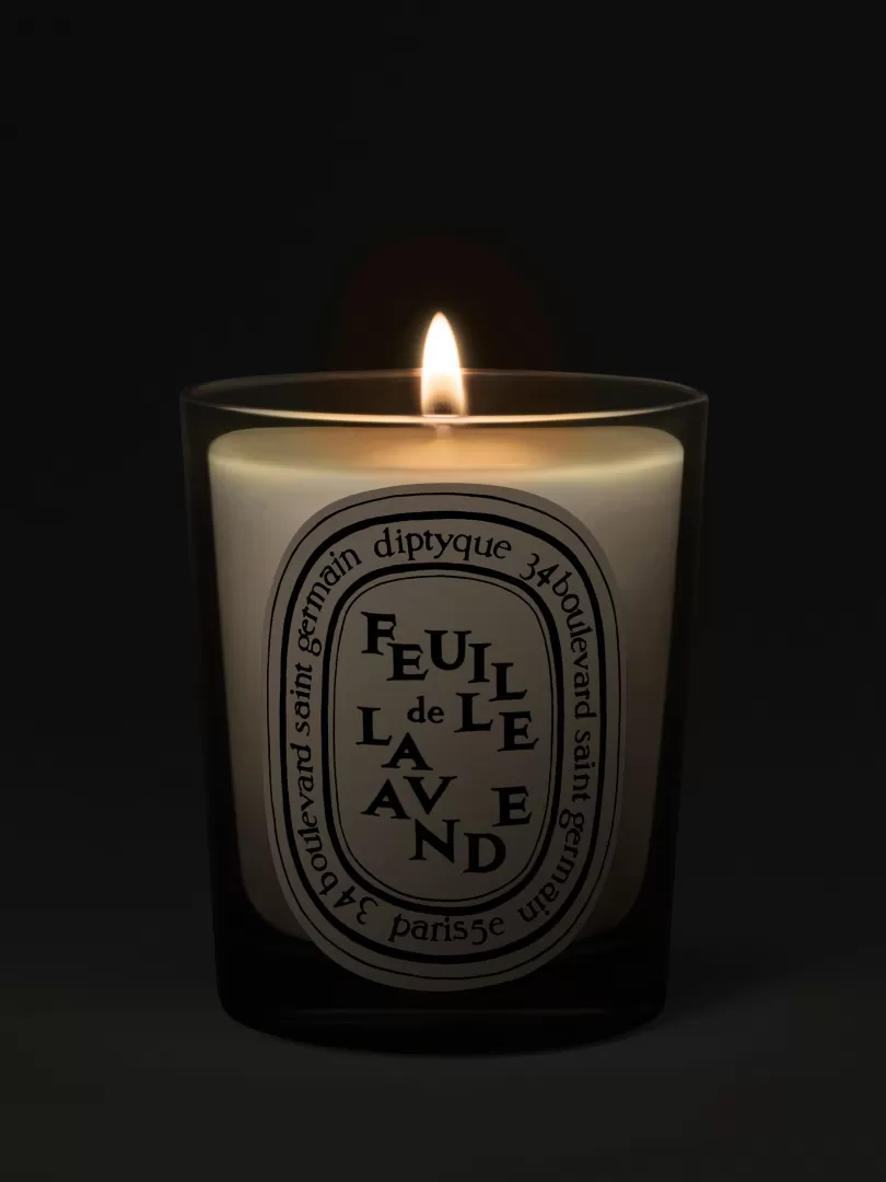 Diptyque Feuille de Lavande (Lavender Leaf) Classic Candle- See All | Classic Candles