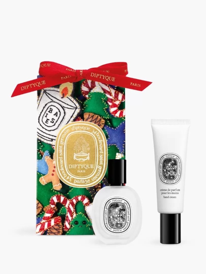 Diptyque Fleur de Peau Surprise Pouch with 2 fragrance gestures- See All | See All