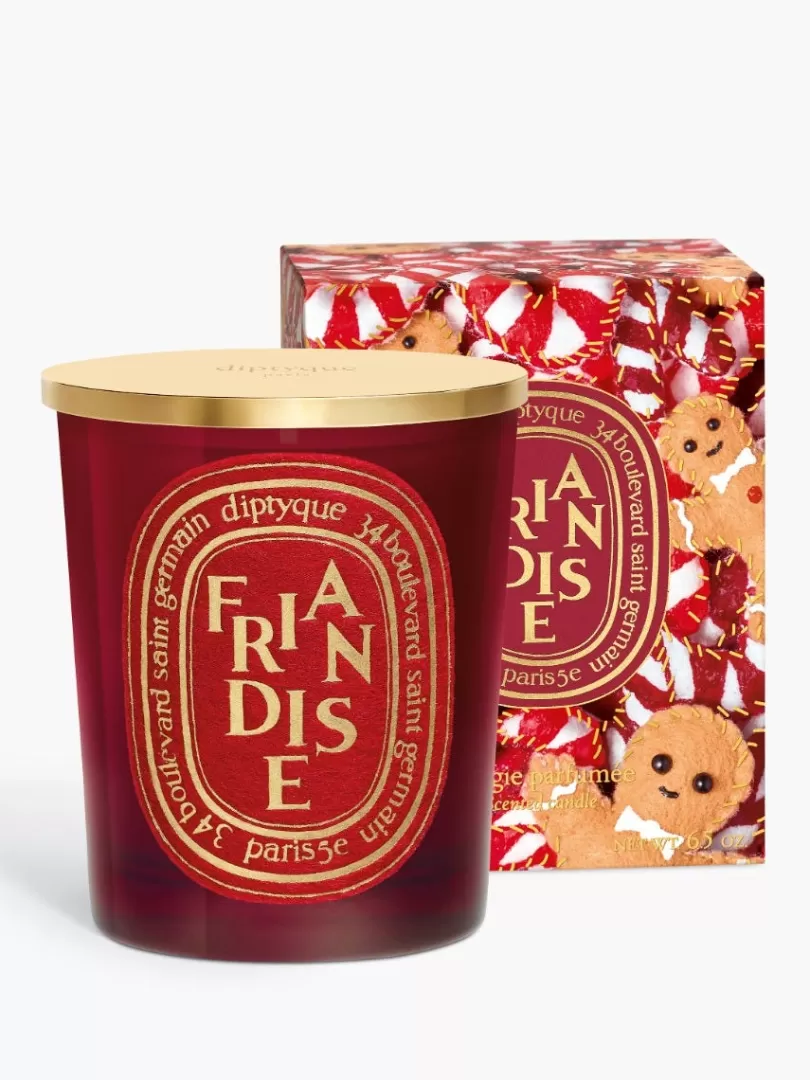 Diptyque Friandise (Sweet Treat) Classic candle with golden lid- See All | Classic Candles