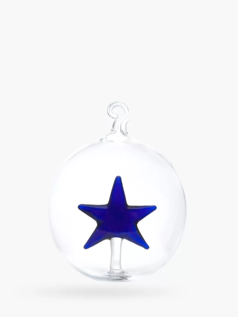 Diptyque Glass Bauble Blue Star- See All | Ornaments