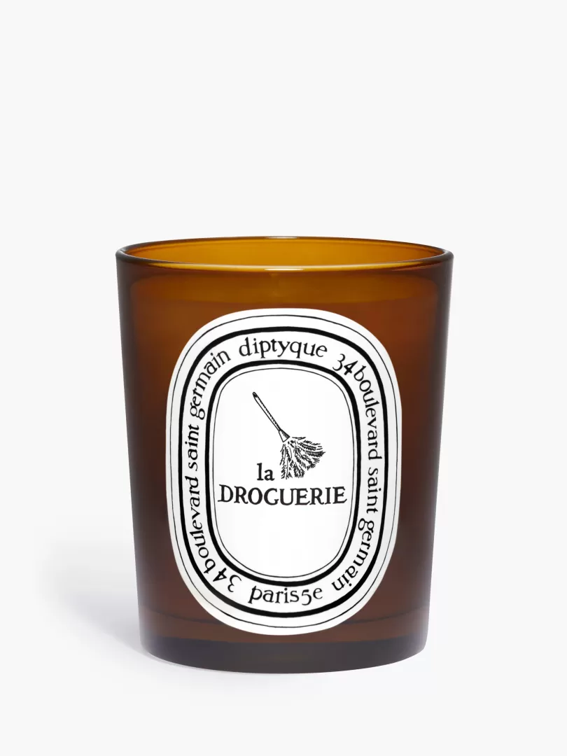 Diptyque La Droguerie Odor removing candle with basil- Home Cleaning | See All