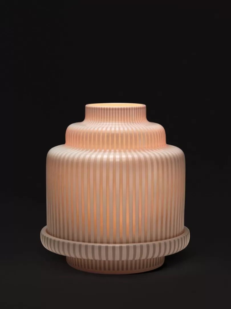Diptyque White Pyramid candle holder For classic candles- Candle Holders